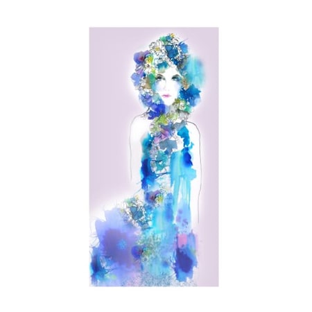 Schuyler Rideout 'Anemone Woman' Canvas Art,16x32